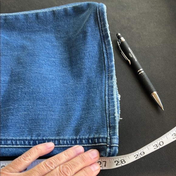 Athleta SculpTek Flare Cut Blue Jeans 16 - Picture 4 of 8